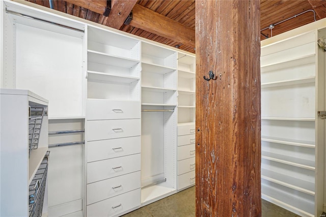 view of closet