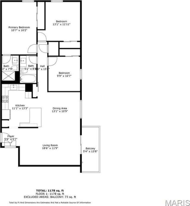 13507 Coliseum Dr Unit F, Chesterfield, MO 63017 - room layout