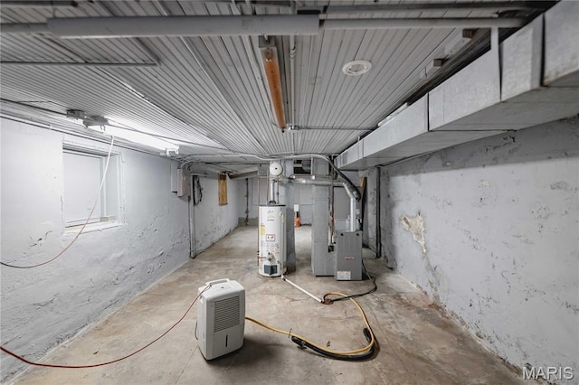 8432 Tennessee Ave, Saint Louis, MO 63125 - unfinished below grade area with water heater and heating unit