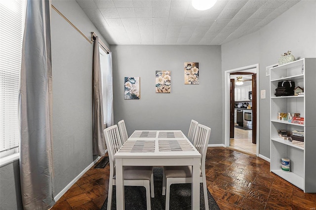 4242 Walsh St, Saint Louis, MO 63116 - dining space featuring baseboards
