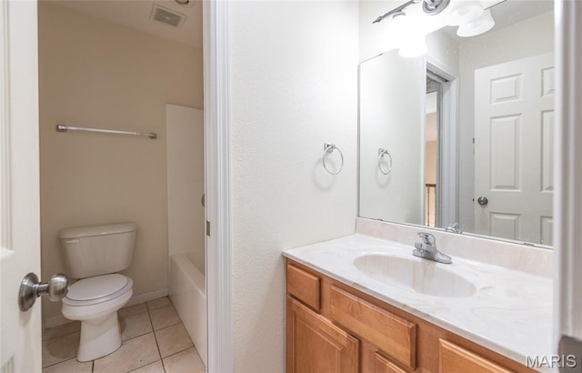 10625 Pine Needle Cir, Rolla, MO 65401 - full bathroom featuring vanity, toilet, tile patterned floors, and shower / washtub combination