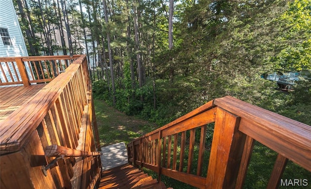 10625 Pine Needle Cir, Rolla, MO 65401 - view of wooden terrace