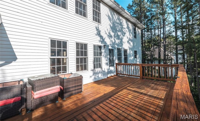 10625 Pine Needle Cir, Rolla, MO 65401 - view of wooden terrace