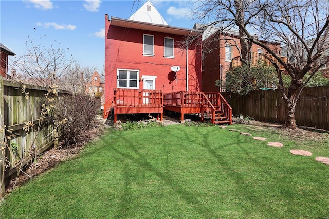 3944 Russell Blvd, Saint Louis, MO 63110 - rear view of house featuring a deck
