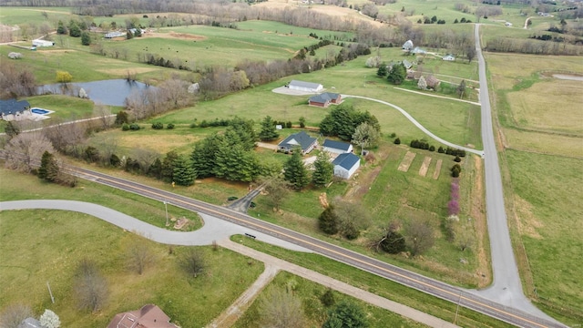 7238 State Highway D, Jackson, MO 63755 - aerial view of property and surrounding area featuring rural landscape, a nearby body of water, and agricultural land
