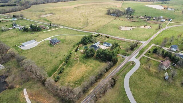 7238 State Highway D, Jackson, MO 63755 - aerial view of property and surrounding area with rural landscape