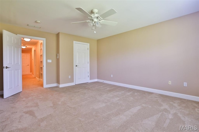 409 Country Club Vw, Edwardsville, IL 62025 - unfurnished bedroom featuring baseboards, carpet, and ceiling fan