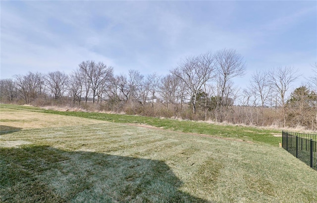 view of yard with a view of countryside