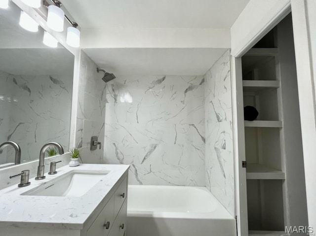 360 3rd St, Ellington, MO 63638 - full bath with vanity and washtub / shower combination