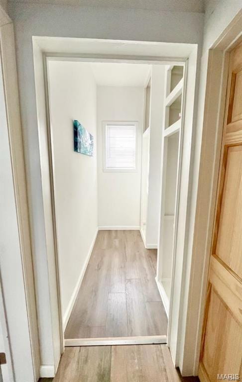 360 3rd St, Ellington, MO 63638 - corridor with light wood-type flooring and baseboards