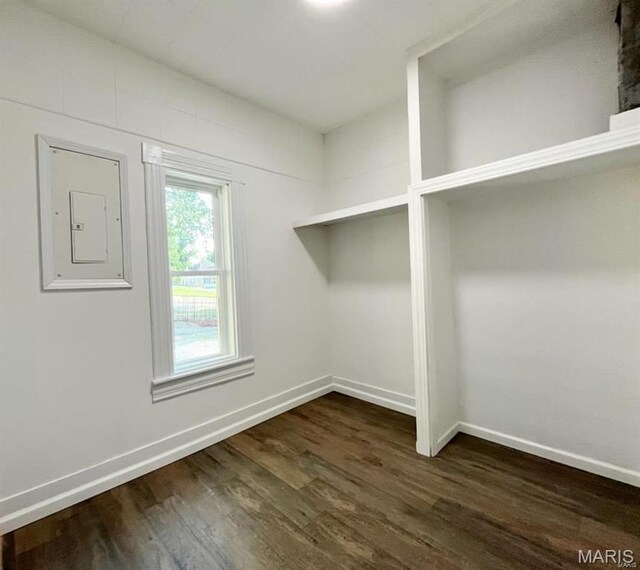 360 3rd St, Ellington, MO 63638 - interior space featuring dark wood finished floors and baseboards