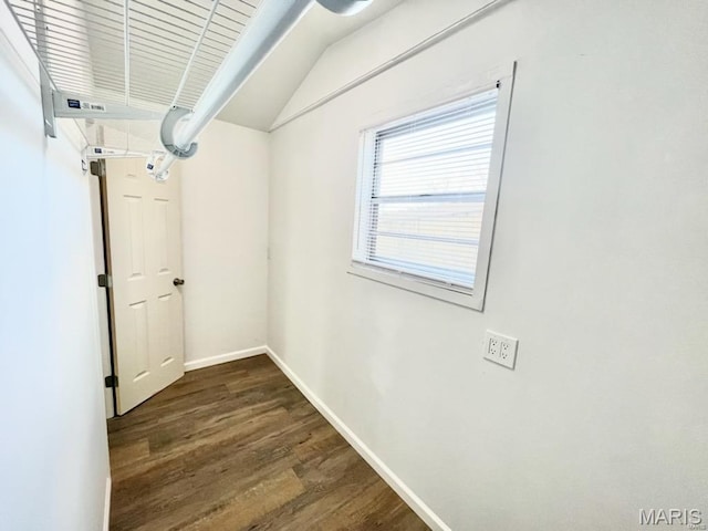 360 3rd St, Ellington, MO 63638 - basement featuring dark wood-type flooring and baseboards