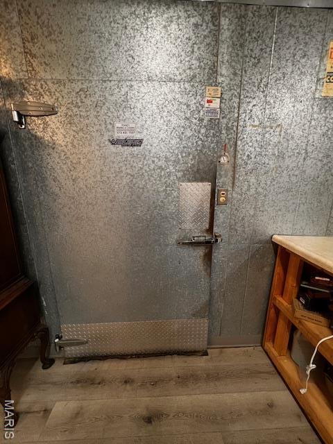 bathroom with wood finished floors