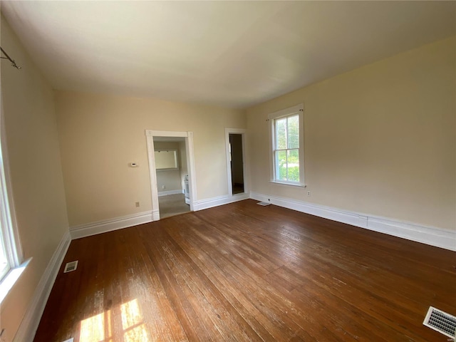 1309 Belton Ave, Webster Groves, MO 63119 - unfurnished room with hardwood / wood-style floors and baseboards