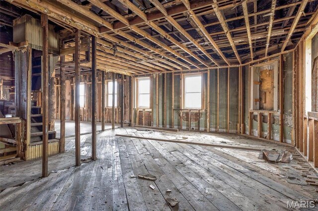 702 Benham St, Bonne Terre, MO 63628 - miscellaneous room with wood-type flooring