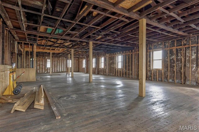 702 Benham St, Bonne Terre, MO 63628 - miscellaneous room featuring wood-type flooring