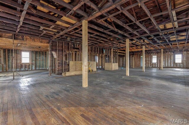 702 Benham St, Bonne Terre, MO 63628 - basement with hardwood / wood-style floors