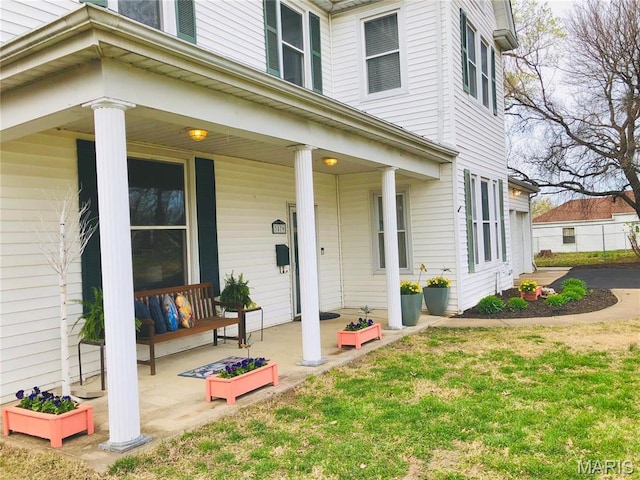 3579 Boswell, St John, MO 63114 - view of exterior entry with covered porch