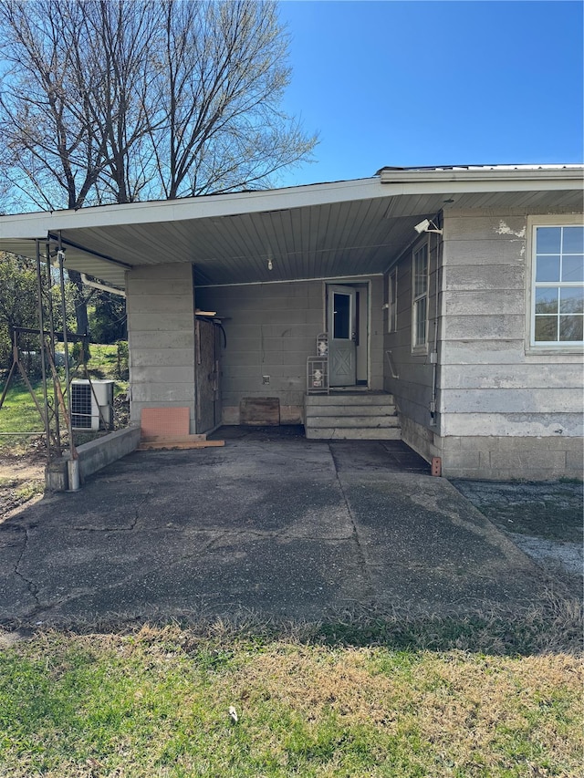 445 Manion, Sullivan, MO 63080 - view of front of house featuring entry steps and an attached carport