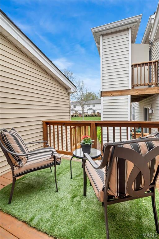 9003 Cardinal Ter, Saint Louis, MO 63144 - deck featuring a yard