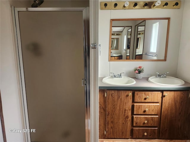 209 Sentry Oaks, Union, MO 63084 - bathroom with a shower stall and double vanity