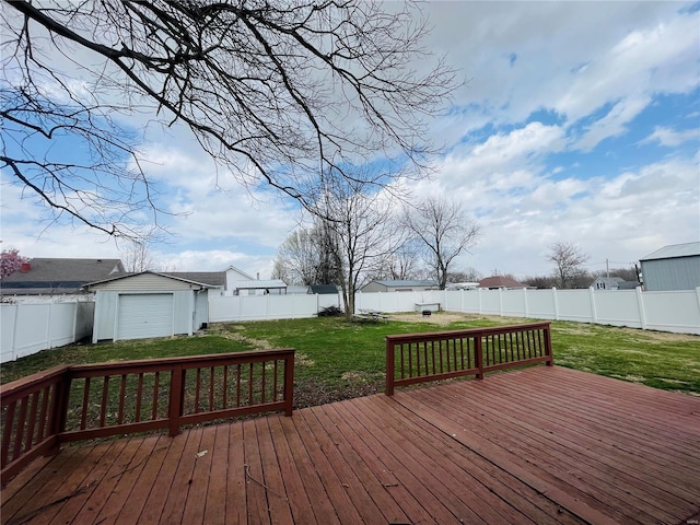 791 E Adams St, Nashville, IL 62263 - deck with an outbuilding