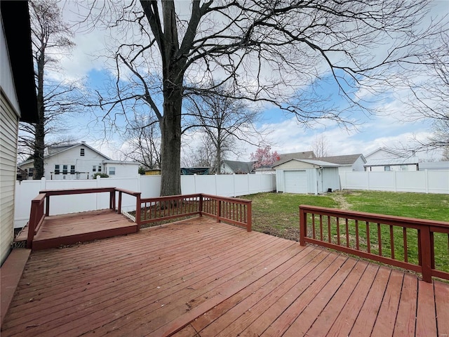 791 E Adams St, Nashville, IL 62263 - deck featuring an outbuilding and a residential view
