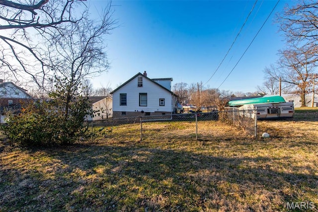 290 E Oak St, Saint Clair, MO 63077 - back of property with a chimney
