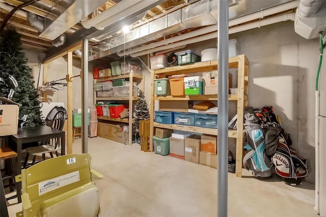 view of storage room