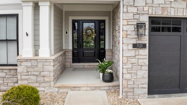 7121 Lost Oak Dr, Edwardsville, IL 62025 - entrance to property with stone siding