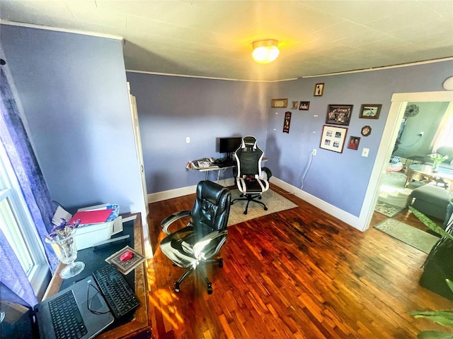 106 S 3rd, Novelty, MO 63460 - office featuring wood finished floors and baseboards