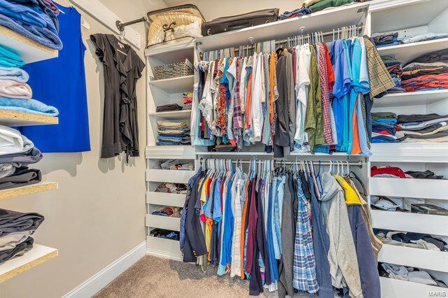 620 Lubbuck Ct, Moscow Mills, MO 63362 - spacious closet featuring carpet floors