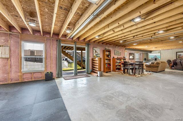 620 Lubbuck Ct, Moscow Mills, MO 63362 - basement featuring stairway