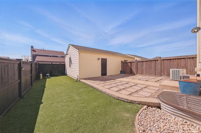 3443 Hiram St, Saint Charles, MO 63301 - view of yard with a patio and central AC