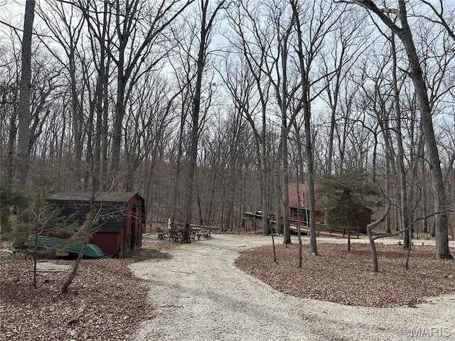 628 W St Gallen Dr, Innsbrook, MO 63390 - view of community with a storage unit and an outbuilding