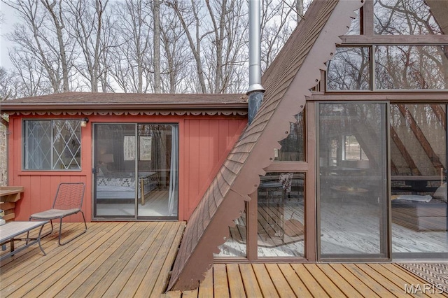 628 W St Gallen Dr, Innsbrook, MO 63390 - view of wooden deck