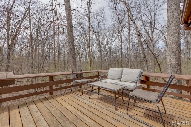 628 W St Gallen Dr, Innsbrook, MO 63390 - deck featuring outdoor lounge area