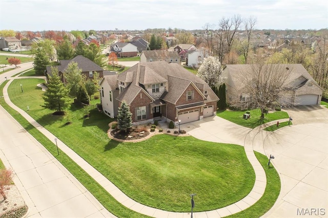 7032 Koufax Ct, Edwardsville, IL 62025 - aerial perspective of suburban area