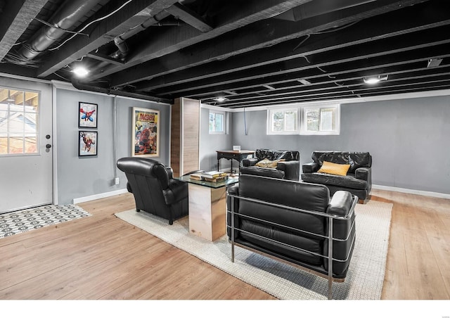 7825 Lafon Pl, Saint Louis, MO 63130 - cinema room with light wood finished floors and baseboards
