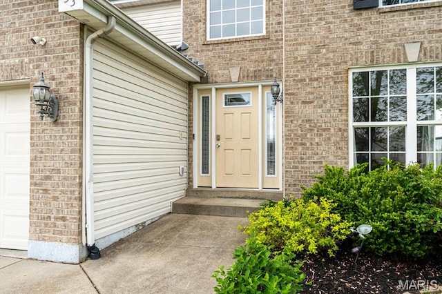 6833 Brandywine Ct, Fairview Heights, IL 62208 - entrance to property featuring brick siding and an attached garage
