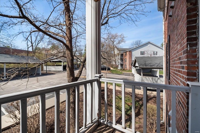 7600 Triwoods Dr Unit G, Saint Louis, MO 63119 - balcony with a residential view