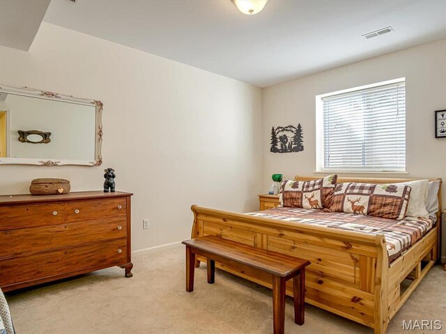 105 Megan Ct, Valmeyer, IL 62295 - bedroom with light carpet