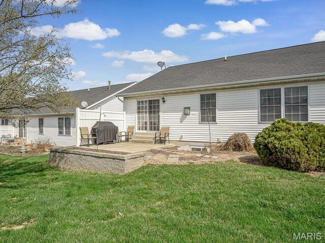 105 Megan Ct, Valmeyer, IL 62295 - rear view of property featuring a patio area