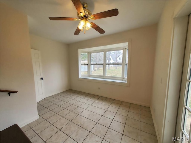 528 Dogwood Ln, Houston, MO 65483 - spare room with light tile patterned floors and ceiling fan