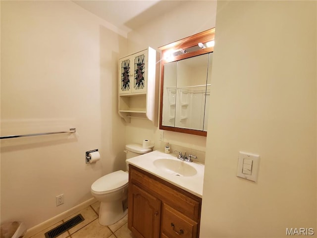 528 Dogwood Ln, Houston, MO 65483 - bathroom with tile patterned floors, toilet, vanity, and baseboards