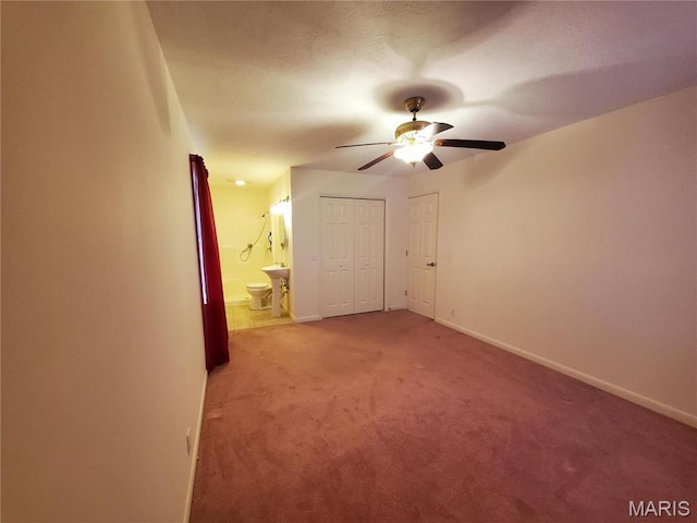 528 Dogwood Ln, Houston, MO 65483 - empty room featuring ceiling fan, light colored carpet, and baseboards