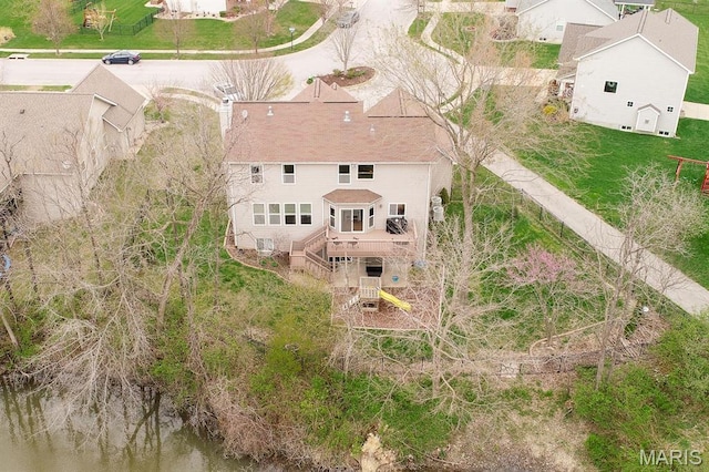aerial view of property and surrounding area
