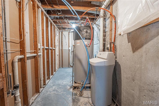 11717 County Road 385, Holts Summit, MO 65043 - unfinished basement featuring a water softener