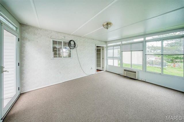 1106 Grandsir Ave, Rolla, MO 65401 - unfurnished sunroom with a wall mounted AC