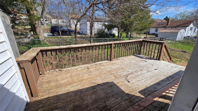 3240 Airway Ave, Saint Louis, MO 63114 - wooden terrace with a fenced backyard